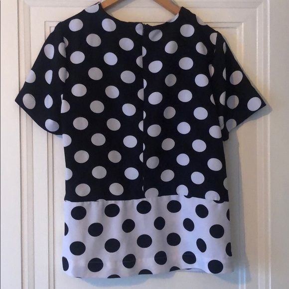 Daniel Rainn Polka Dot Short Sleeve Blouse EUC - Picture 6 of 14
